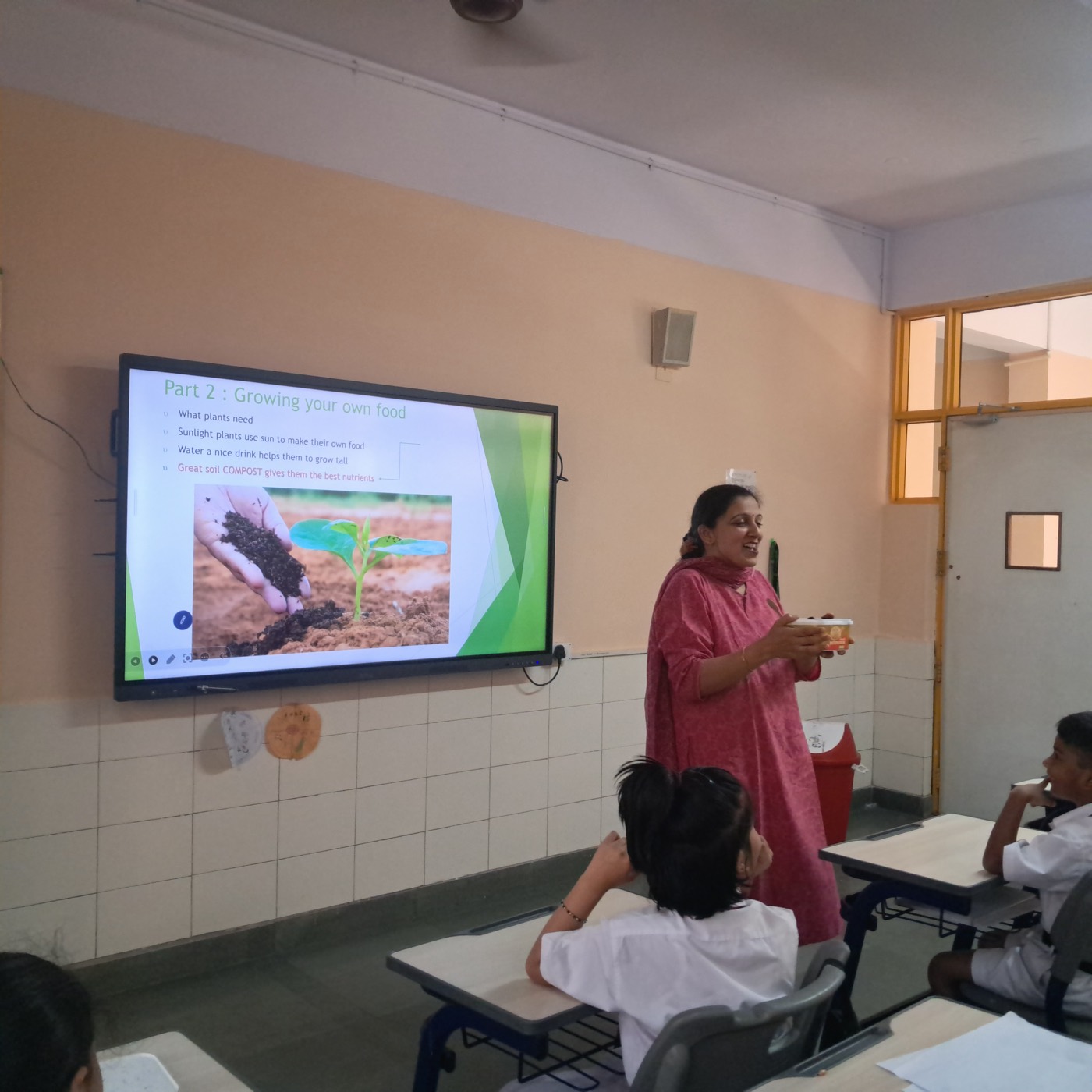Classroom slide at DPS Greater Noida: Part 2 Growing your own food